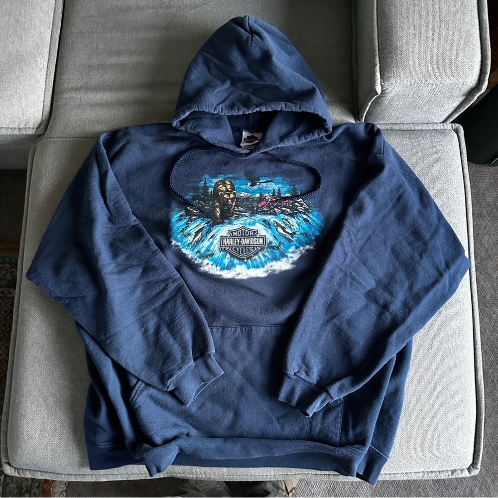 Vintage Harley Davidson hoodie size 2XL